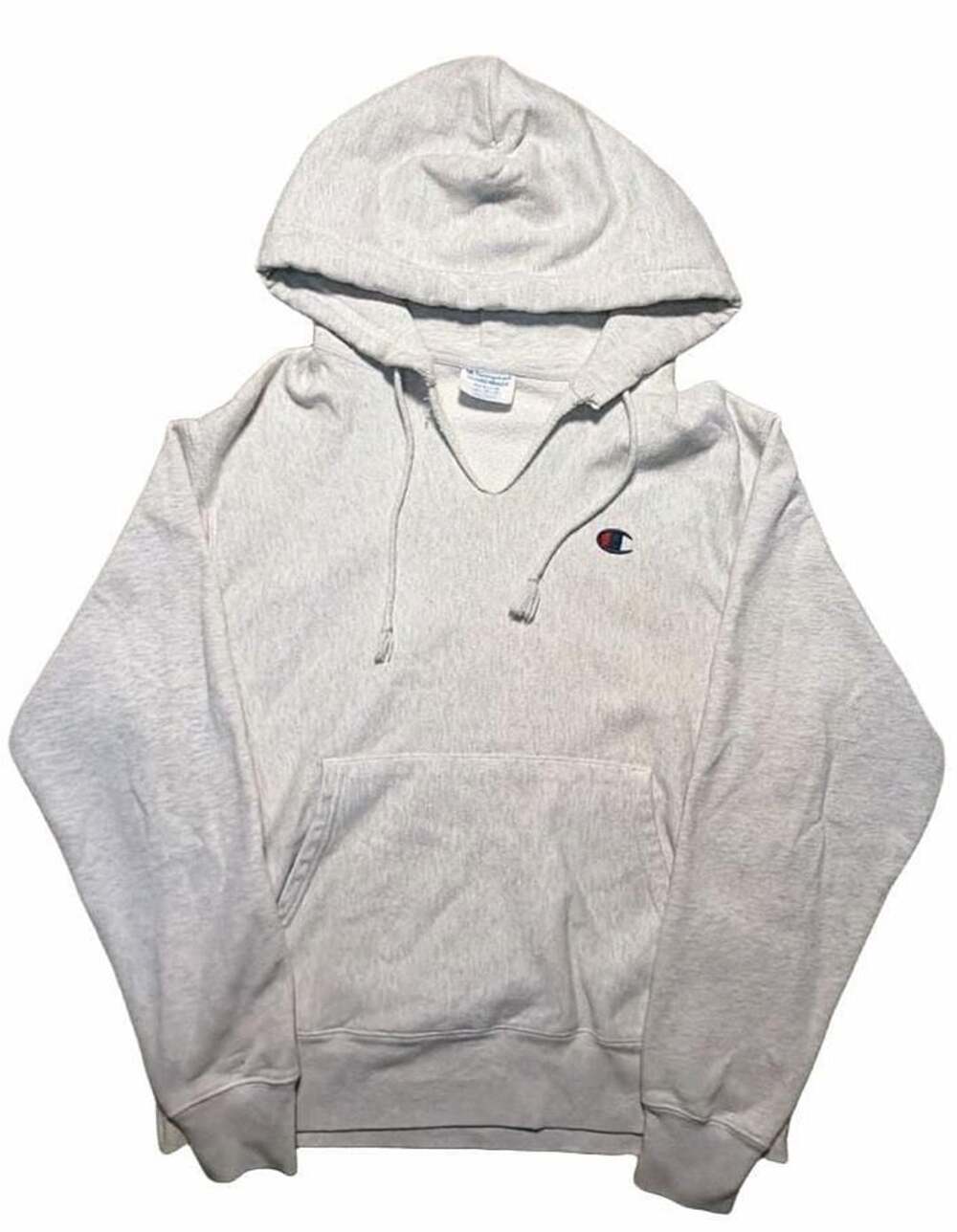 Champion Reverse Weave Heather Grey Pullover Hoodie Medium